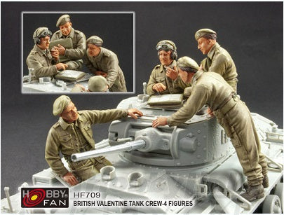 AFV HF709 1/35 British Valentine Crew w/ 4 Figures