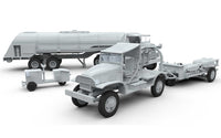 Airfix A06304 1/72 USAAF Bomber Re-Supply Set Autocar U-7144-T 4x4 Tractor Unit and F-1 Fuel Trailer