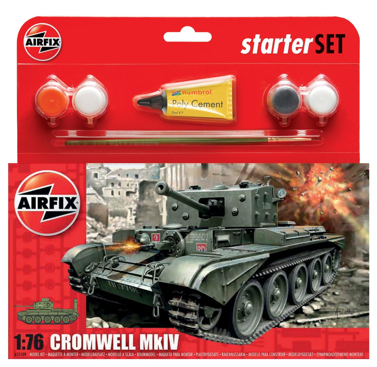 Airfix A55109 1/76 Cromwell Cruiser Starter Set