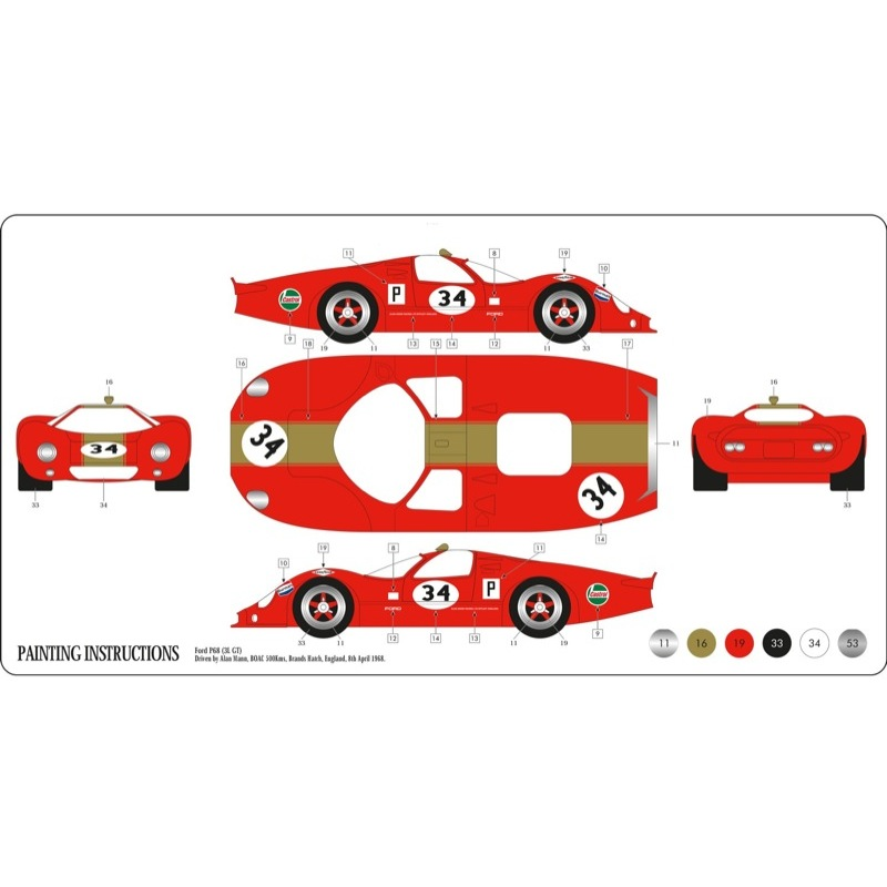 Airfix A55308 1/32 Ford 3 Litre GT Starter Set