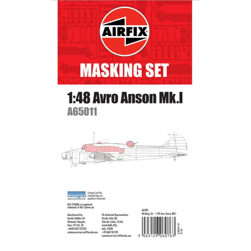 Airfix Masking Set 1/48 Avro Ansen Mk.I