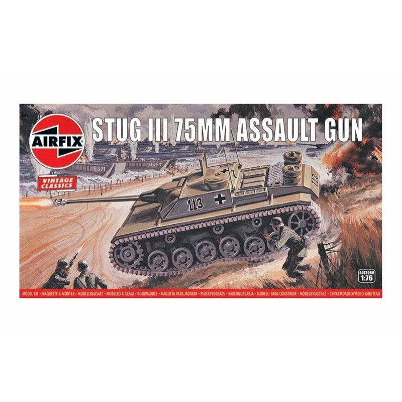 Airfix A01306V 1/76 Vintage Classics Stug III 75mm Assault Gun