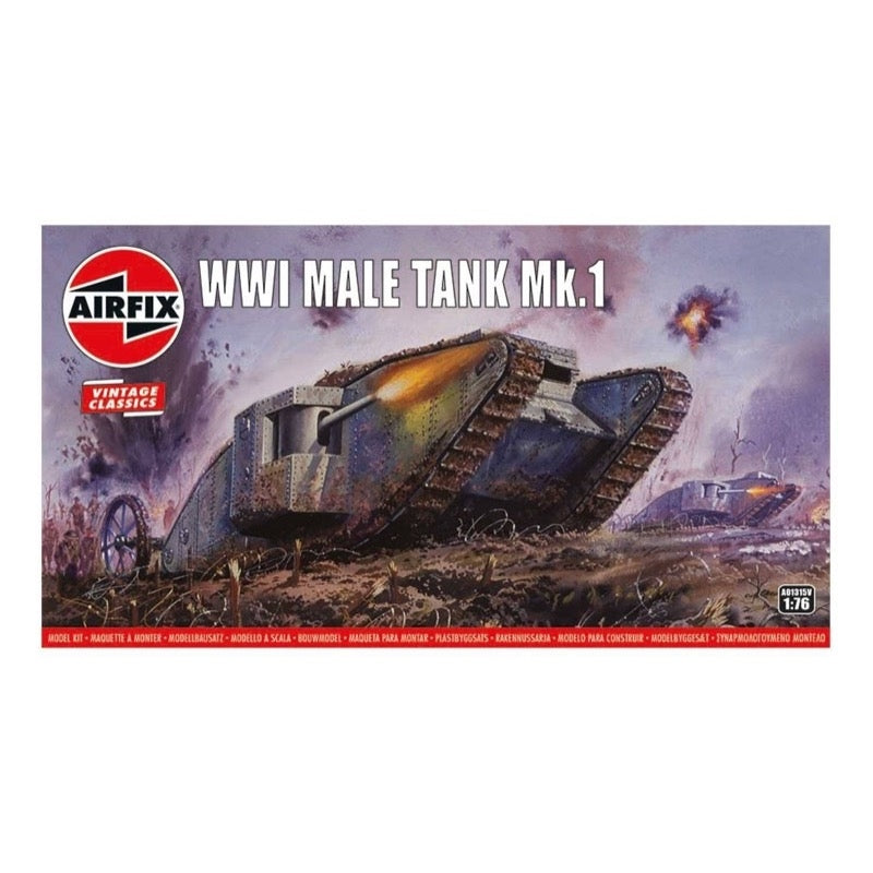 Airfix A01315V 1/76 Vintage Classics WWI Male Tank
