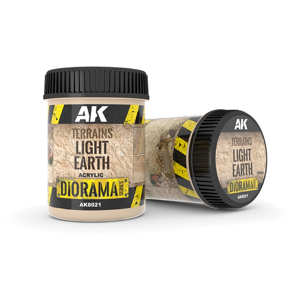 AK Interactive AK8021 Terrains Light Earth 250ml (Acrylic)