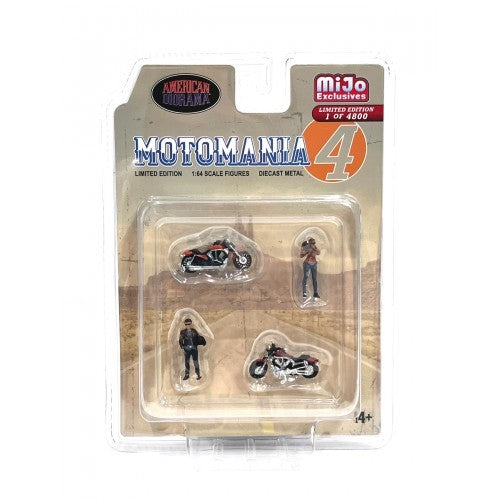 American Dioramas 1/64 MotoMania 4 Figure Set