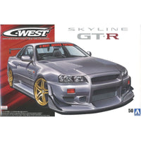 Aoshima A005542 1/24 C-West BNR34 Skyline GT-R 2002