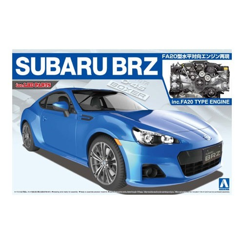 Aoshima A000761 1/24 Subaru BRZ 2012 with full FA20 engine detail