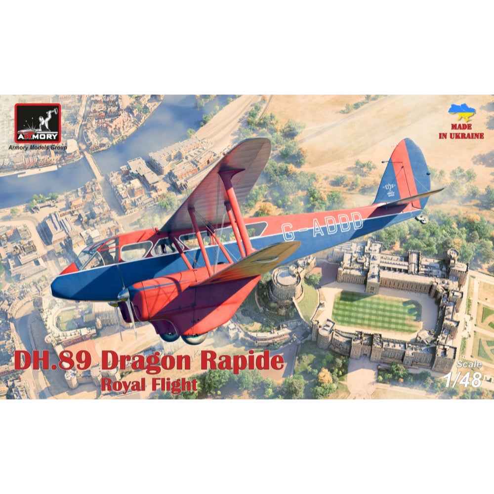 Armory 1/144 Dh.89 Dragon Rapide, Short-Haul Airliner-“Royal Flight”