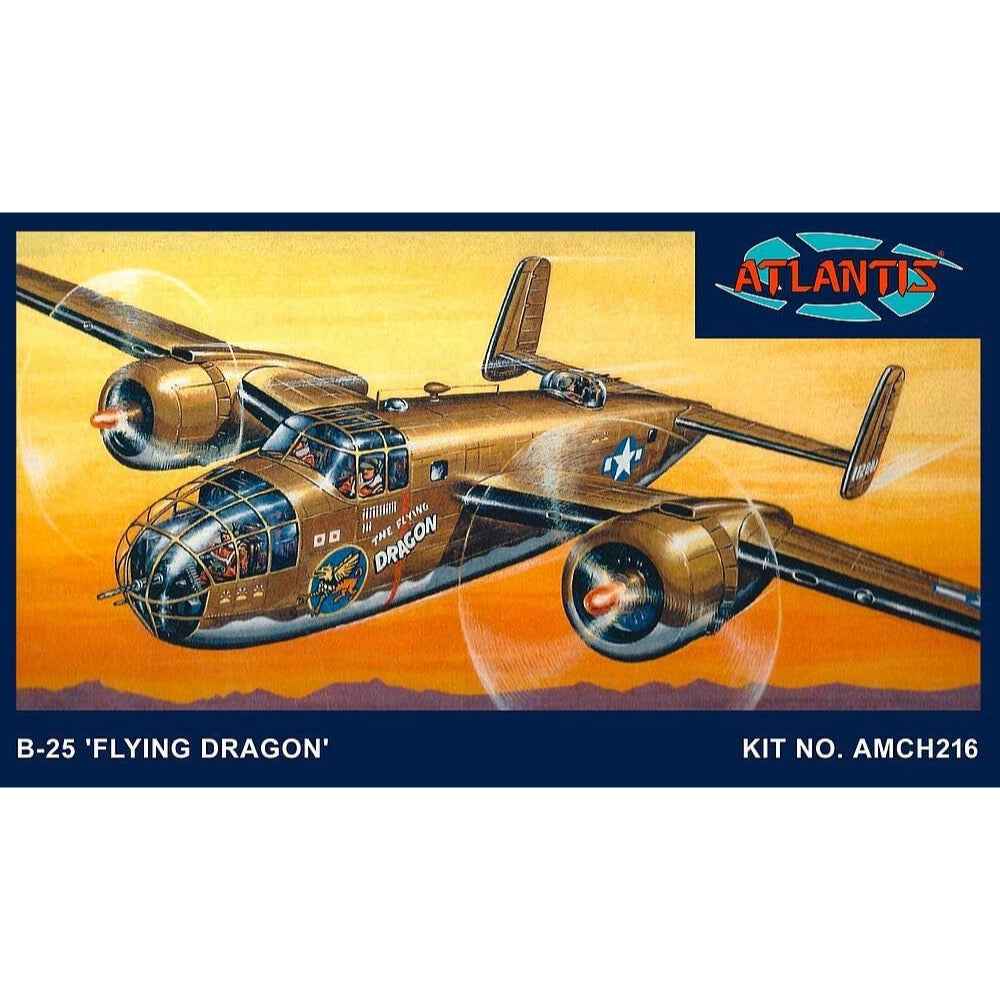 Atlantis 1/64 B-25 Flying Dragon with Swivel Stand Model Kit