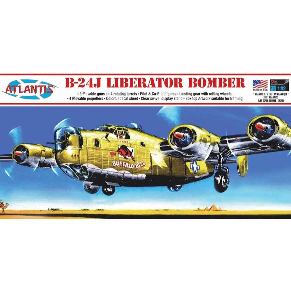 Atlantis 1/92 B-24J Bomber Buffalo Bill with Swivel Stand Model Kit