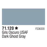 Vallejo 71120 Model Air Dark Ghost Gray 17 ml Acrylic Airbrush Paint