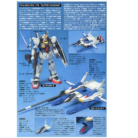 Bandai 5055728 HGUC 1/144 FXA-05D RX178 S/Gundam Zeta Gundam - Hobbies Online