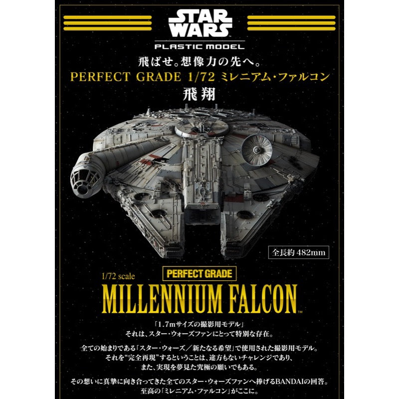 Bandai 5064881 1/72 Star Wars PG Millennium Falcon |  Hobbies Online
