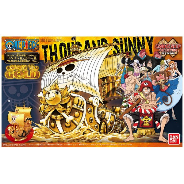 Bandai 50557211 Thousand Sunny Commemorative Color Film Gold Version One Piece Grand Ship Collection |  Hobbies Online