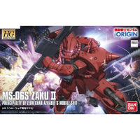 Bandai 5055606 HG 1/144 Char Aznables Zaku II Origin Mobile Suit Gundam The Origin |  Hobbies Online