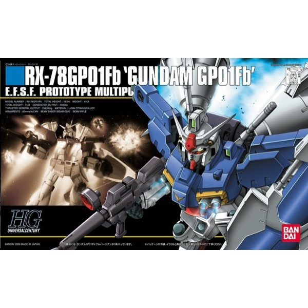 Bandai 5060392 HGUC 1/144 RX-78 GP01FB Gundam |  Hobbies Online
