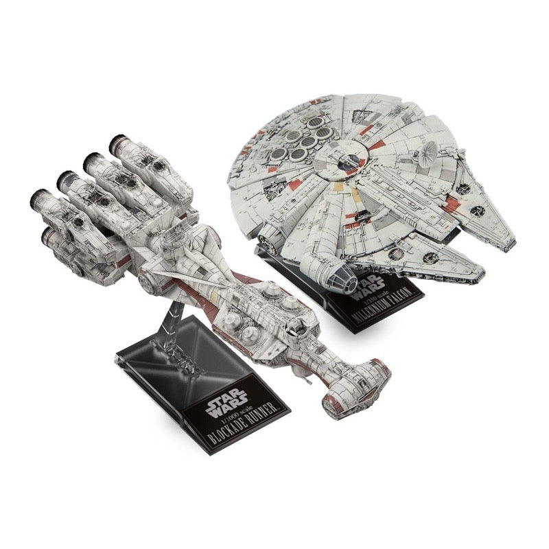 Bandai 5055363 Star Wars 1/1000 Blockade Runner and 1/350 Millennium Falcon |  Hobbies Online