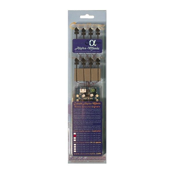 DCC Concepts DCD-MGS-BR OO 12 x 3-Light Steam Era Ground Signal with Mimic Board