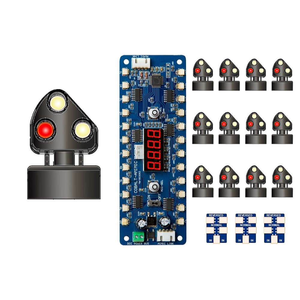 DCC Concepts DCD-MGS-BR OO 12 x 3-Light Steam Era Ground Signal with Mimic Board