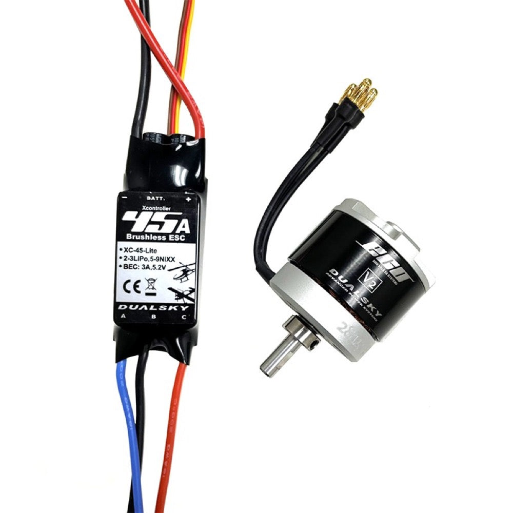Dualsky 15E Tuning Combo with 2814C V2 970kv Motor and Summit Lite 45A ESC