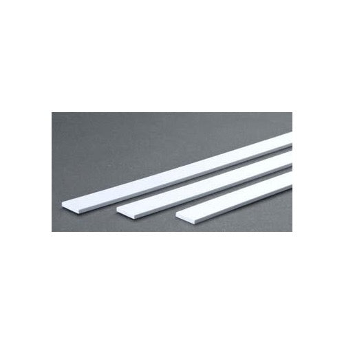 Evergreen 00119 Styrene Strips 0.015 x 0.250 x 14in / 0.38mm x 6.4mm x 36cm - 10