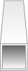 Evergreen 00254 Styrene Square Tube 0.250 x 14in / 6.4mm x 36cm 2pc