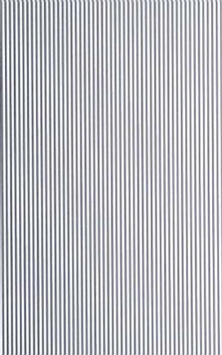 Evergreen 4528 White Styrene Metal Siding Sheet 0.080 x 6 x 12in / 2mm x 15cm x 30cm - 1
