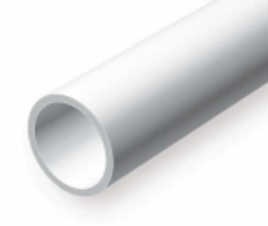 Evergreen 00223 Styrene Tube 0.093 x 14in / 2.4mm x 36cm - 6