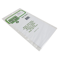 Evergreen 04101 Styrene Clapboard Spacing 0.100 x 6 x 12in / 2.5mm x 15cm x 30cm 1pc