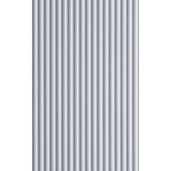 Evergreen 4529 White Styrene Metal Siding Sheet 0.100 x 6 x 12in / 2.5mm x 15cm x 30cm - 1