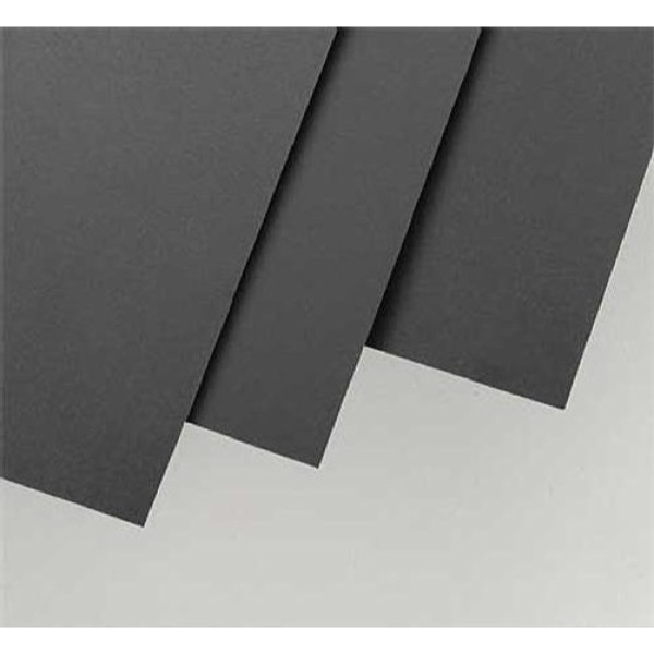Evergreen 09511 Styrene Black Sheets .010in/0.25mm - 6inx12in(x4)