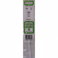 Evergreen 00271 Styrene I-Beam .060 /1.5mm 14in/35cm (x4)