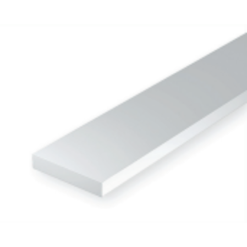 Evergreen 00101 Styrene Strips 0.010 x 0.030 x 14in / 0.25mm x 0.76mm x 36cm - 10