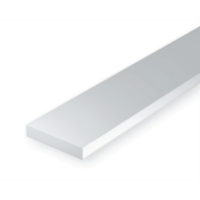 Evergreen 00101 Styrene Strips 0.010 x 0.030 x 14in / 0.25mm x 0.76mm x 36cm - 10