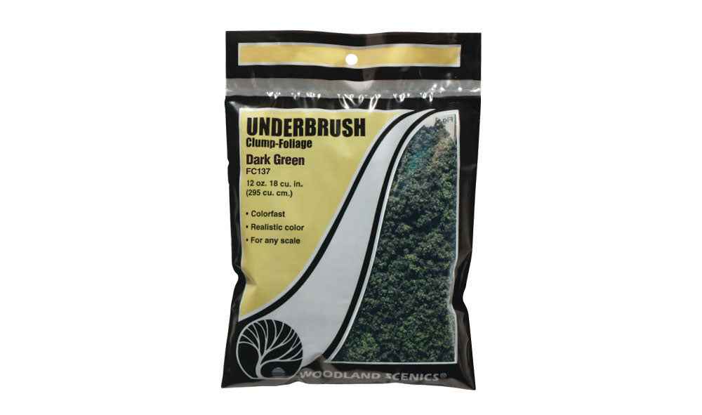 Woodland Scenics FC137 Dark Green Underbrush Clump Foliage