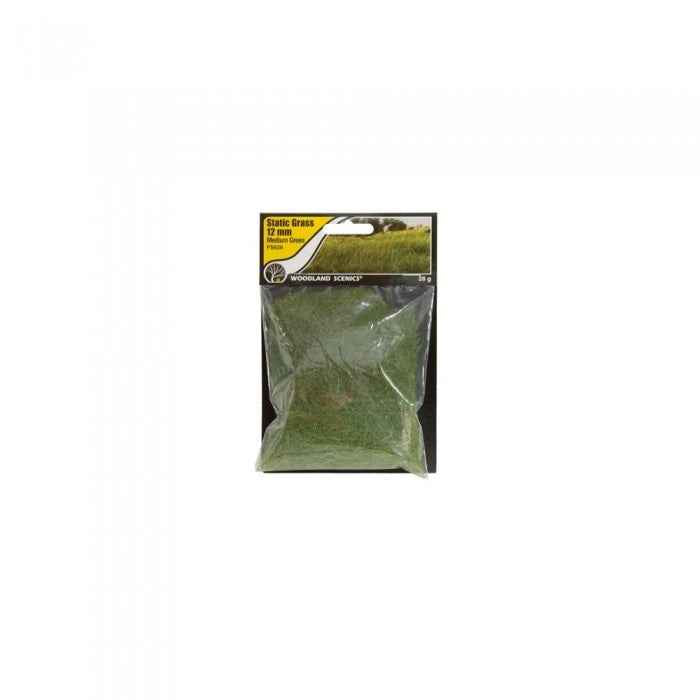 Woodland Scenics FS626 12mm Static Grass Medium Green