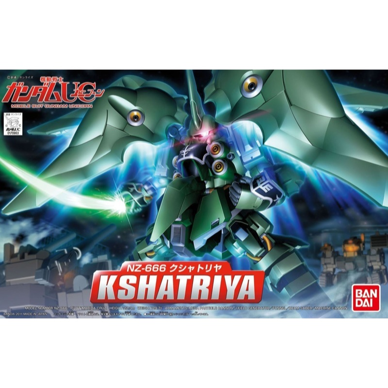 Bandai 5060675 BB367 Kshatriya Gundam |  Hobbies Online