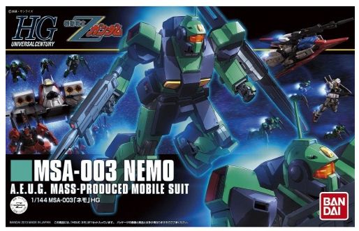 Bandai 5056834 HGUC 1/144 Nemo Z Ver Zeta Gundam |  Hobbies Online