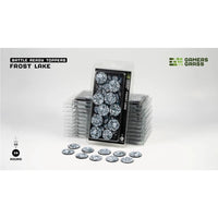 Gamers Grass Battle Ready Toppers Frost Lake Round 28mm 10pc