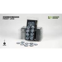 Gamers Grass Battle Ready Toppers Frost Lake Round 32mm 8pc