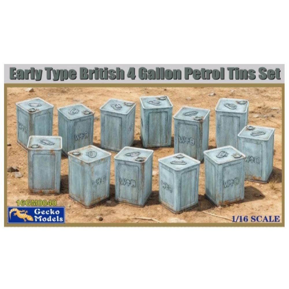 Gecko Models 1/16 Early Type 1942 5 gal/20L Jerry Cans Set