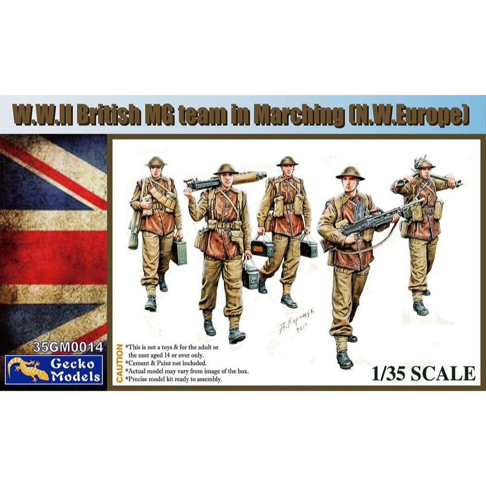 Gecko Models 1/35 W.W.II British MG Team in Marching