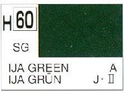 Mr Hobby (Gunze) H060 Aqueous Semi-Gloss IJA Green Acrylic Paint 10ml
