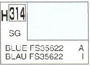 Mr Hobby (Gunze) H314 Aqueous Semi-Gloss Blue FS35622 Acrylic Paint 10ml