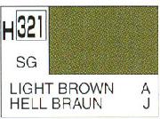 Mr Hobby (Gunze) H321 Aqueous Semi-Gloss Light Brown Acrylic Paint 10ml