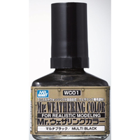 Mr Hobby (Gunze) WC01 Mr Weathering Color Multi Black Oil Wash 40ml