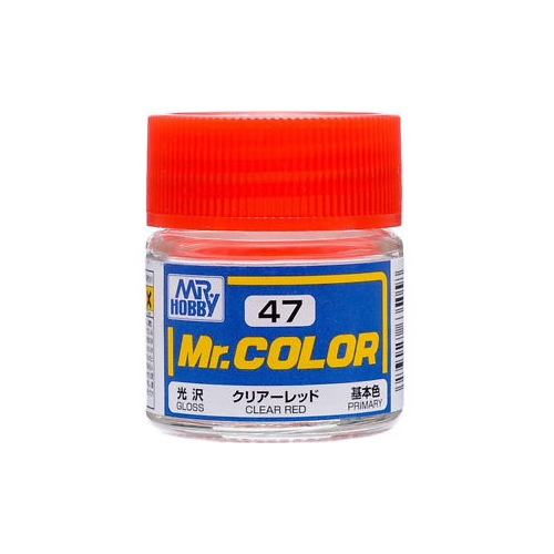 Mr Hobby (Gunze) C047 Mr Color Gloss Clear Red Lacquer Paint 10ml