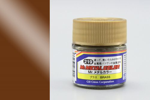 Mr Hobby (Gunze) MC219 Mr Metal Brass Lacquer Paint 10ml