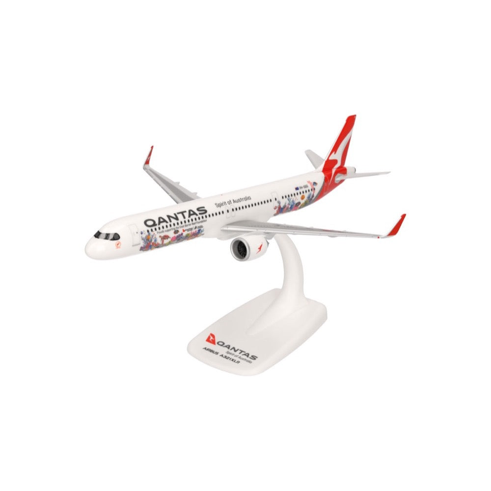 Herpa 1/200 Snap-Fit Qantas Airbus A321XLR-Great Barrier Reef Livery