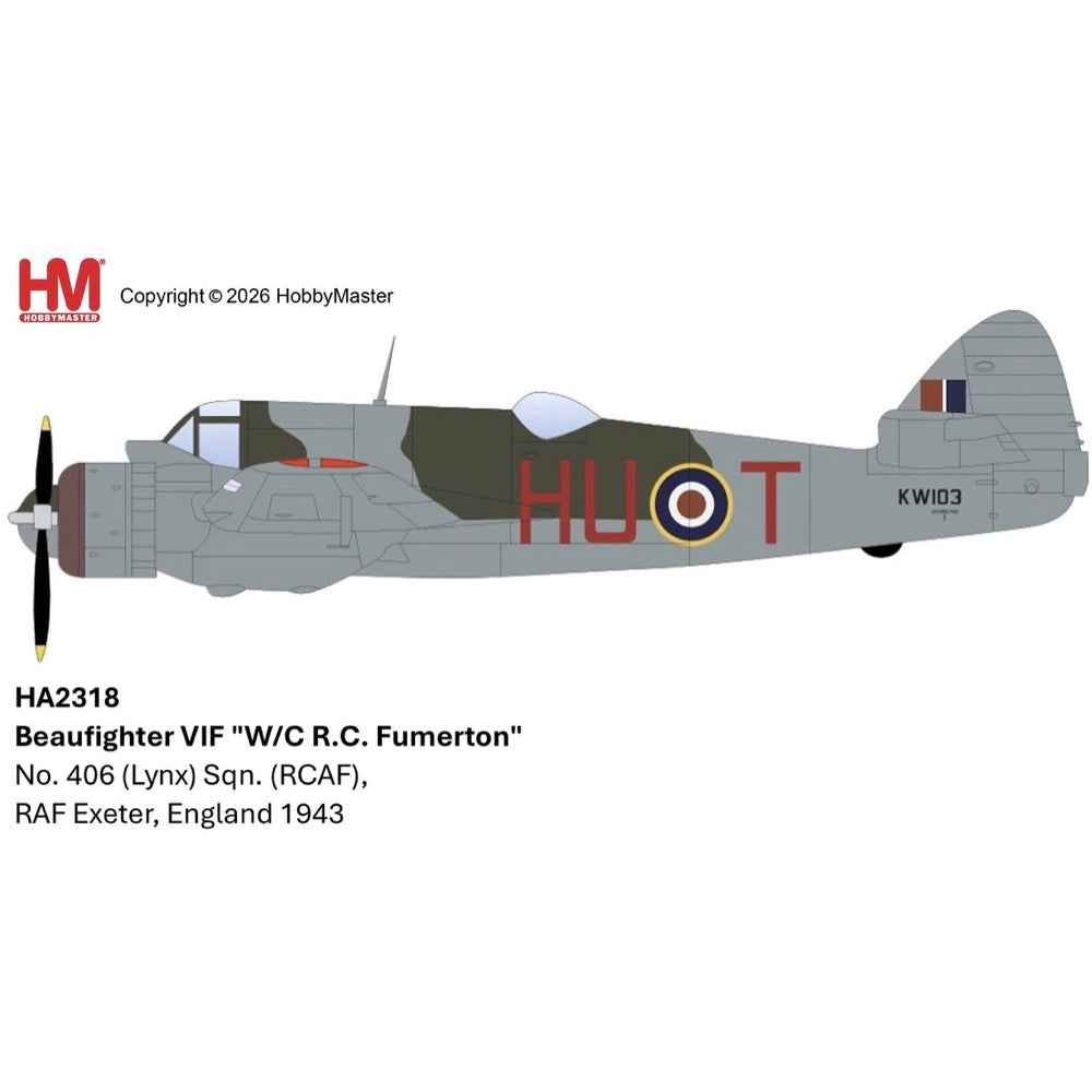 Hobby Master 1/72 Beaufighter VIF No. 405 (Lynx) Sqn. RCAF England 1943